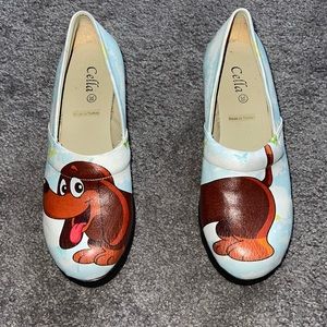 Dog print Cella clogs